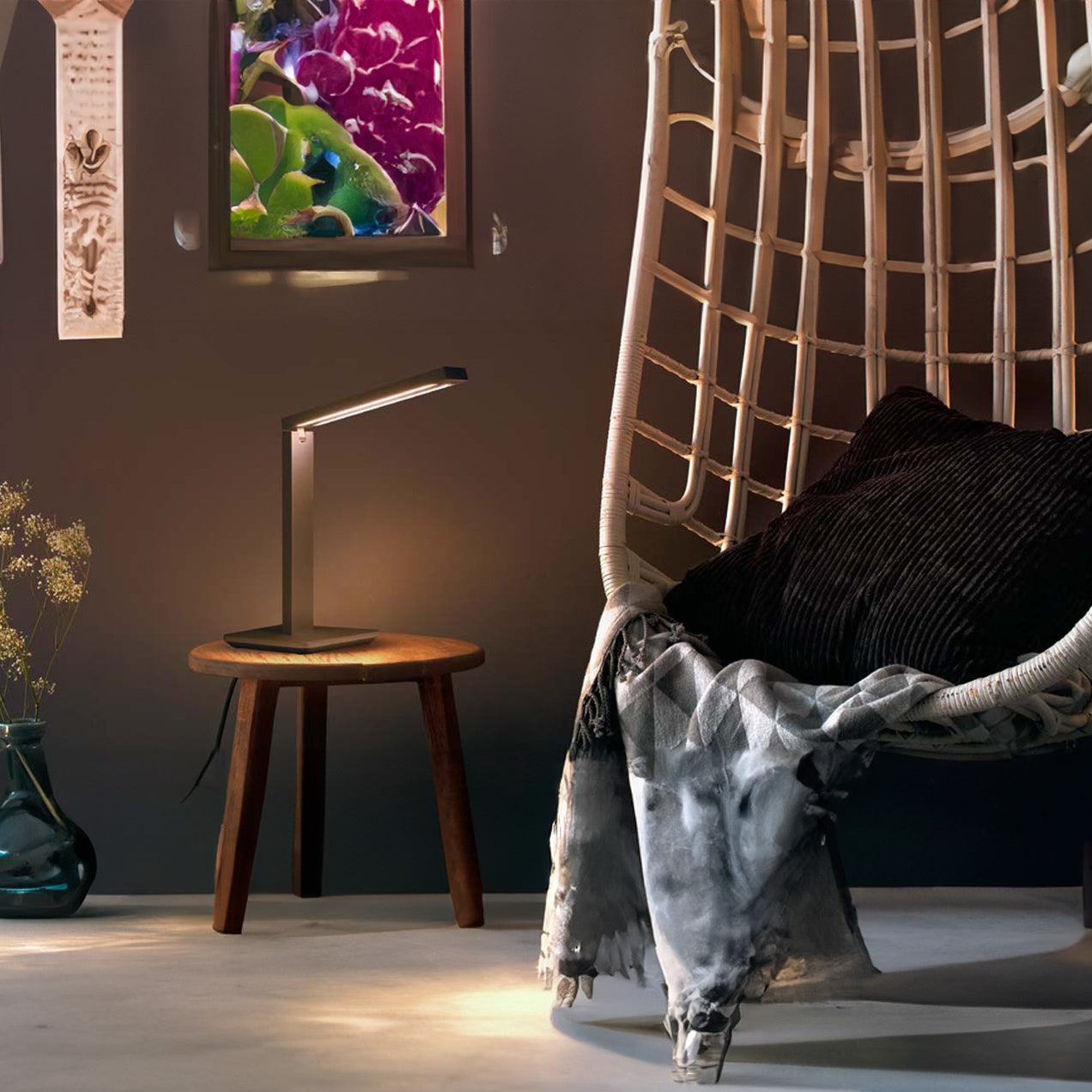 WITHIN TABLE LAMP LED SILVER 1X18W 24V