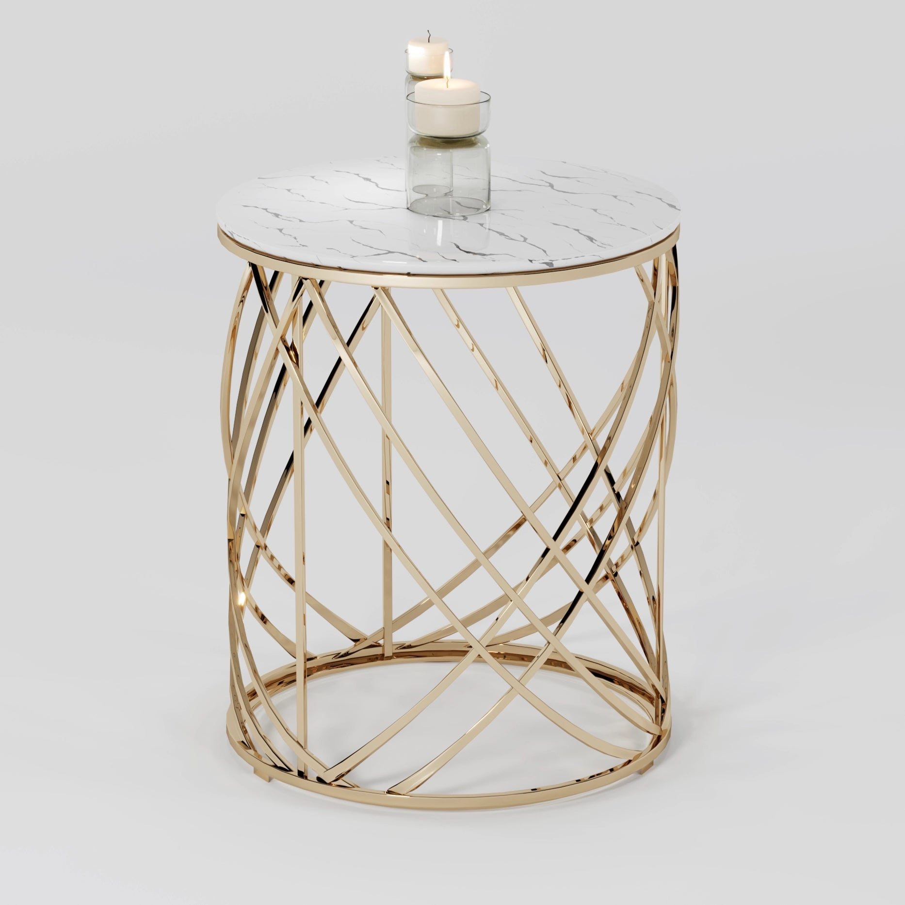 Marble top center round table