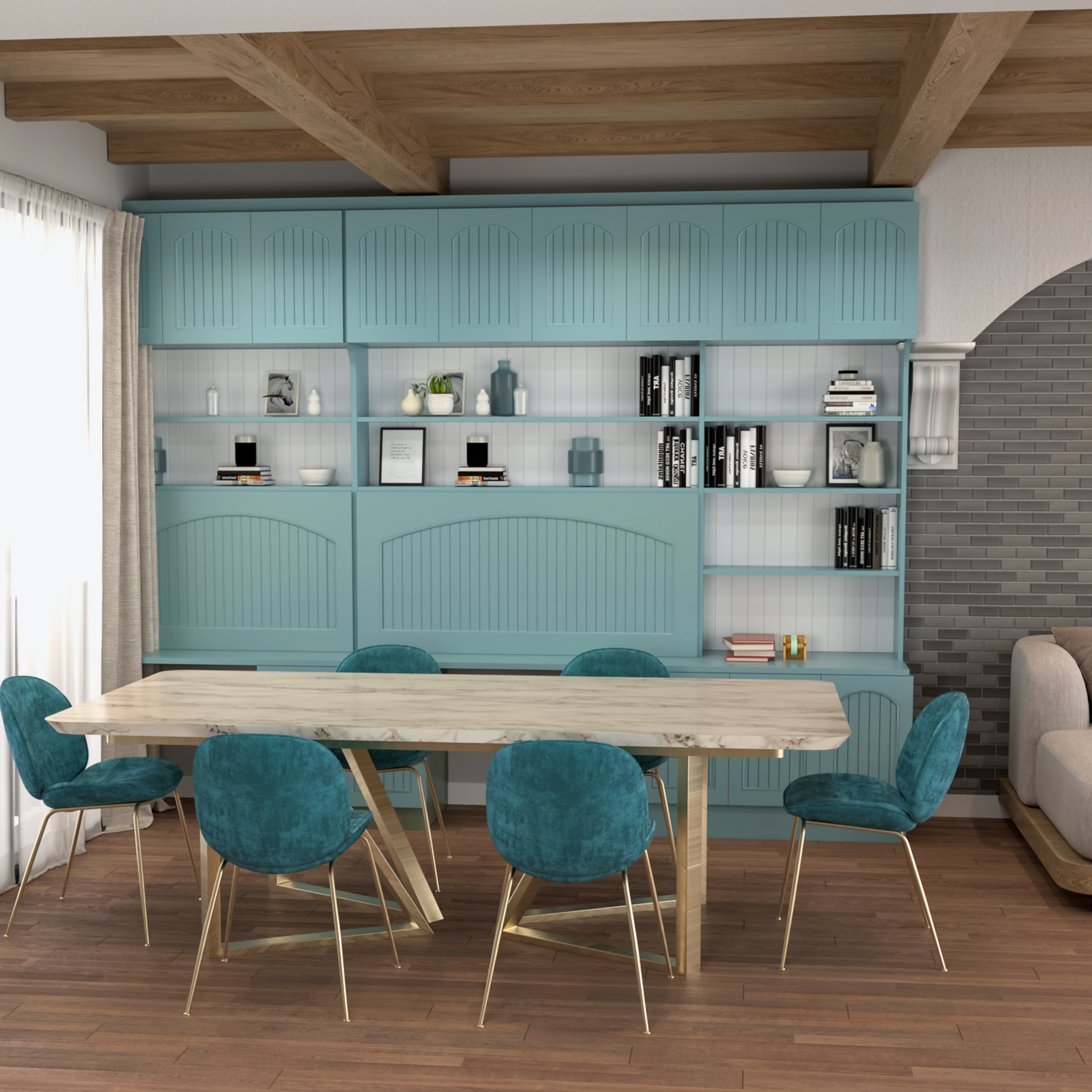 Simple Rectangle Dining Table & Chair set